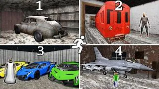 Thumbnail: Granny 1 2 3 4 5 Escape With All Vehicles | NEW Car Mod - Gameplay Animation (fun mix 3)