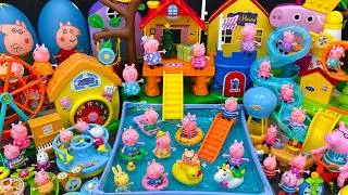 Thumbnail: 1 Hour Satisfying Unboxing PEPPA PIG's Water Park Swimming Pool Toy Set ASMR 🐷 Review Peppa Pig Toys