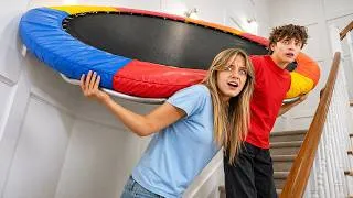 Thumbnail: Sneaking a Trampoline into my Bedroom