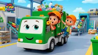 Thumbnail: The Recycling Truck Song  Wheels on the Bus + Clean Up Song for Kids