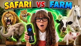 Thumbnail: Animals Escaped from Soso’s TV! Safari vs Farm Animals