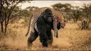 Thumbnail: Leopard vs Gorilla: Who Will Be the Ultimate Ruler? Animal Fight |Animal Battles