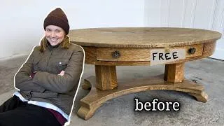 Thumbnail: I Can't Believe I Got This For FREE...Antique Empire Coffee Table Refinish & Restoration
