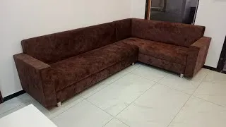 Thumbnail: how to make wooden L sofa | sofa making process