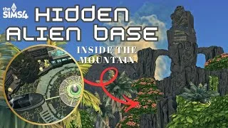 Thumbnail: Hidden Alien Base Inside the Mountain 👽🌋 The Sims 4 Stop Motion Build
