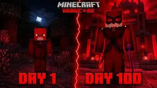 Thumbnail: I Survived 100 Days as SCARLET MOTH in Hardcore Minecraft