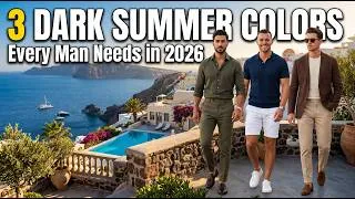 Thumbnail: 3 Dark Summer Colors Every Man Needs in 2026 🔥 Look Expensive Without Trying