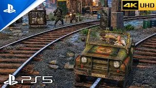 Thumbnail: (PS5) DRAKE JUMPS THE TRAIN & ELENA JEEP CHASE | Chapter 12 - A Train to Catch [4K60FPS] Uncharted 2