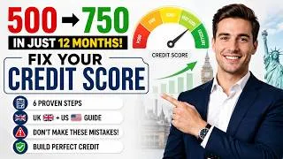 Thumbnail: 6 Proven Steps That Took My Credit Score From 500 to 750#credittips #finance #savemoney #money #FICO