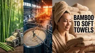 Thumbnail: How Millions of Bamboo Trees Become Soft Towels and Bed Linen | Full Factory Process