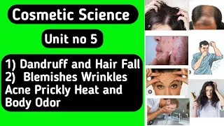 Thumbnail: Unit no 5 Cosmetic Science | Dandruff , Hair Fall | #bpharma #cosmeticscience8thSem 