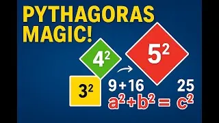 Thumbnail: Why the Pythagoras Theorem Works | Visual Proof & Real Examples #school #geometry #maths