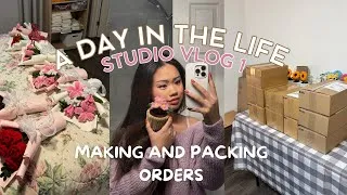 Thumbnail: A Realistic Day Running My Small Business | Making Orders, Filming, Packing