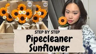 Thumbnail: DIY Pipecleaner Sunflower Tutorial / In Depth Step by Step for Beginners