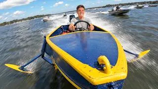 Thumbnail: Racing my FLYING boat in a poker run