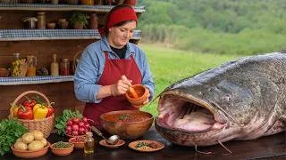 Thumbnail: Cooking The Most Tender GIANT Catfish In The Mountains!
