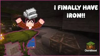 Thumbnail: THE IRON FLOWS!! | Minecraft Chunlocked Episode 4