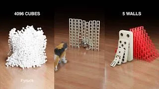 Thumbnail: 30 Satisfying Physics Simulations in Blender - Domino, Marble, Magnet - Fyrock's Shorts Compilation