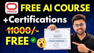 Thumbnail: Oracale दे रहा है - FREE AI Course & Certification | Master High Paying Skill