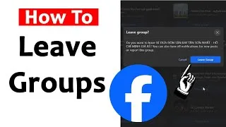 Thumbnail: How to leave from unwanted Facebook Groups and Unfollow groups on Facebook