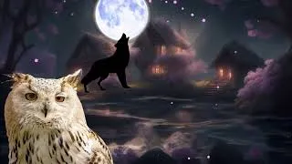 Thumbnail: wolves howling sound, wolf sound, owl sound, uhu owl singing in the night, owl hoot, owl calls