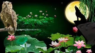 Thumbnail: wolves howling sound, listen to the sound of wolf howling, owl hoot, owl sound in the night