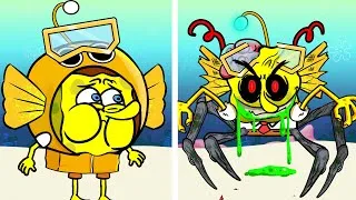 Thumbnail: Spongebob Sprunki vs Digital Circus: Kaufmo has taken over