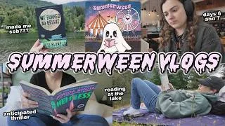 Thumbnail: SUMMERWEEN Days 6 + 7 VLOG 👻 || a new favorite book, anticipated thriller, reading at the lake, etc.
