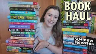 Thumbnail: a big summer book haul 🤯📚❤️‍🔥 (new releases, thriller ARC's, so many romance books!)
