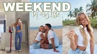 Thumbnail: WEEKEND IN MY LIFE: cleaning the house, beach sunset picnic, chatty vlog