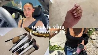 Thumbnail: weekly vlog: travel prep, hair, nails, packing and more