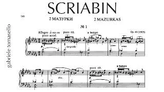 Thumbnail: Scriabin 2 Mazurkas Op  40   Gabriele Tomasello | w score