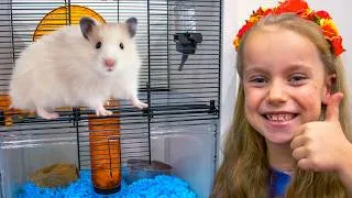 Thumbnail: We Got a NEW PET Hamster! 🐹 First Day Home
