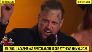 Thumbnail: Jelly Roll Wins Grammy And Preaches The Gospel In His Speech "JESUS CHRIST IS FOR EVERYBODY" Jelly R