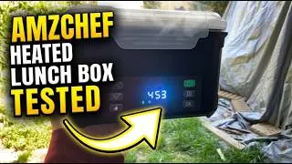 Thumbnail: AMZCHEF Battery Powered Electric Heated Lunch Box Review ⭐ Gadgetify