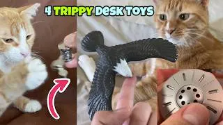 Thumbnail: 4 Cool Trippy Desk Toys & Fidget Spinners Compared 👉 Gadgetify