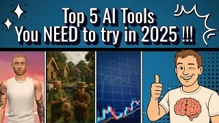 Thumbnail: Top 5 AI Tools You NEED to try in 2025!!!