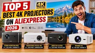 Thumbnail: Best 4K Projectors on AliExpress 2026 – Premium Picture Without the Premium Price!