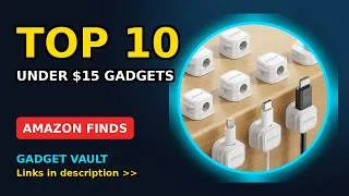Thumbnail: 10 Amazon Gadgets Under $15 That Feel Like Cheating 🤯