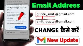 Thumbnail: How to change email address | Email id ka user name change kaise kare | gmail address change