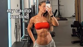 Thumbnail: my CARDIO ROUTINE to *actually* get results
