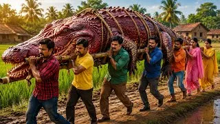 Thumbnail: 🐊Gaint Crocodile Feast In Village | Gaint Red Crocodile | Gaint duniya 
