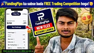 Thumbnail: Fundingpips new Flex Account Launch🥳|me Free Giveaway Trading Competition krunga|Best Funded Account
