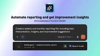 Thumbnail: How Gamebit Studio automates weekly game reports with AI | GameAnalytics MCP Server