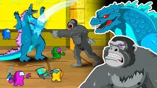 Thumbnail: Giant AMONG US vs GODZILLA x KONG | Game Animations