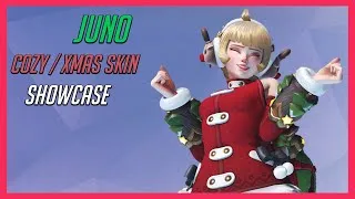 Thumbnail: Overwatch 2 - Juno Cozy (Christmas) Skin | Showcase & Gameplay