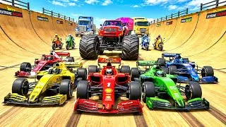 Thumbnail: 🕷️ Formula Car Mega Ramp Stunt Racing with Superhero 🚗 Extreme 3D Android Gameplay