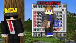 Thumbnail: Secretly Using CREATIVE MODE In This Youtubers Minecraft SMP...