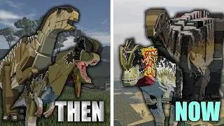 Thumbnail: Jurassic Blocky | Iguanodon & Dilophosaurus — Then & Now