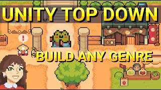 Thumbnail: Build Any 2D Top Down Game in Unity | Modular Template Tutorial (45+ Features)